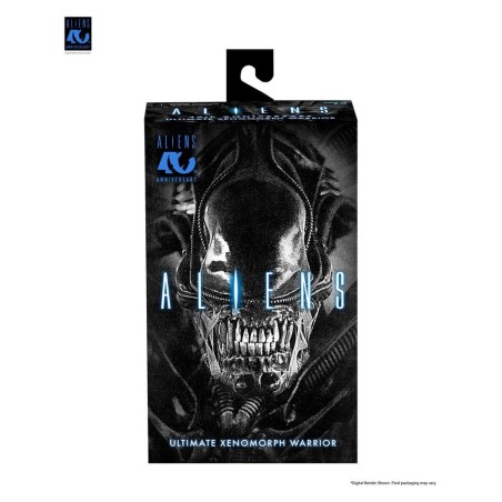 Aliens Ultimate - Figurine Warrior (1986) Xenomorph Black (40th Anniversary) 23 cm