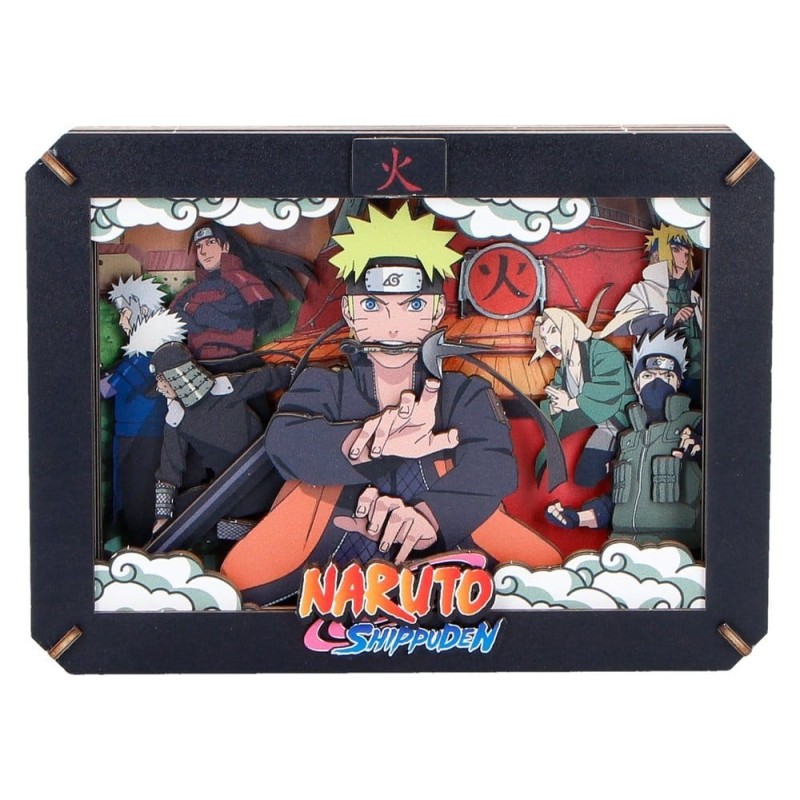 Naruto - Maquette Naruto Wooden Theatre Hokage (Medium) 10 cm