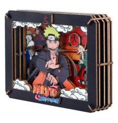 Naruto - Maquette Naruto Wooden Theatre Hokage (Medium) 10 cm