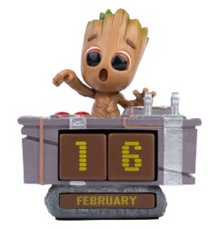 Marvel - Calendrier perpétuel 3D Groot Death Button 12 cm