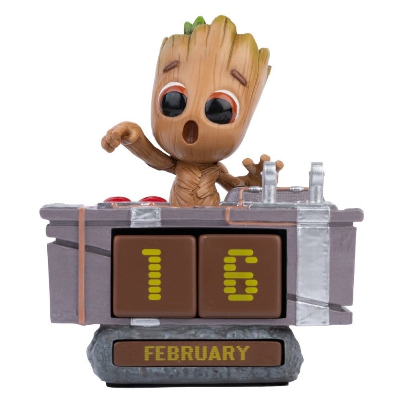 Marvel - Calendrier perpétuel 3D Groot Death Button 12 cm Marvel - Calendrier perpétuel 3D Groot Death Button 12 cm