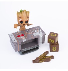Marvel - Calendrier perpétuel 3D Groot Death Button 12 cm