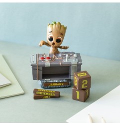 Marvel - Calendrier perpétuel 3D Groot Death Button 12 cm
