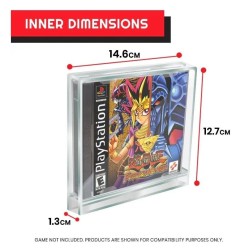 Evoretro - Pack 2 boîtes de protection en acrylique pour PlayStation 1
