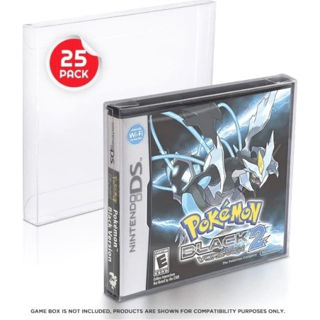 Evoretro - Pack 25 boîtes de protection en PET pour jeux Nintendo DS Games