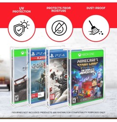 Evoretro - Pack 2 boîtes de protection en acrylique pour PS3/PS4/Blu-Ray/XBOX One