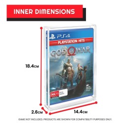 Evoretro - Pack 2 boîtes de protection en acrylique pour PS3/PS4/Blu-Ray/XBOX One