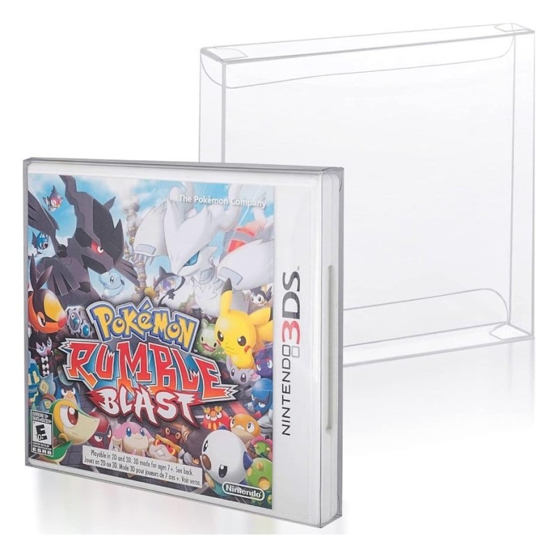 Evoretro - Pack 25 boîtes de protection en PET pour jeux PS1/Single CD/Dreamcast (Jewel Case) Games