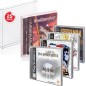 Evoretro - Pack 25 boîtes de protection en PET pour jeux PS1/Single CD/Dreamcast (Jewel Case) Games