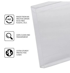 Evoretro - Pack 25 boîtes de protection en PET pour jeux Nintendo DS Games