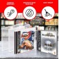 Evoretro - Pack 25 boîtes de protection en PET pour jeux PS1/Single CD/Dreamcast (Jewel Case) Games