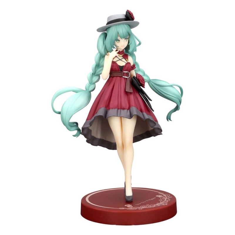 Hatsune Miku - Statuette Trio-Try-iT Hatsune Miku Outing Dress Red Color Ver. 19 cm