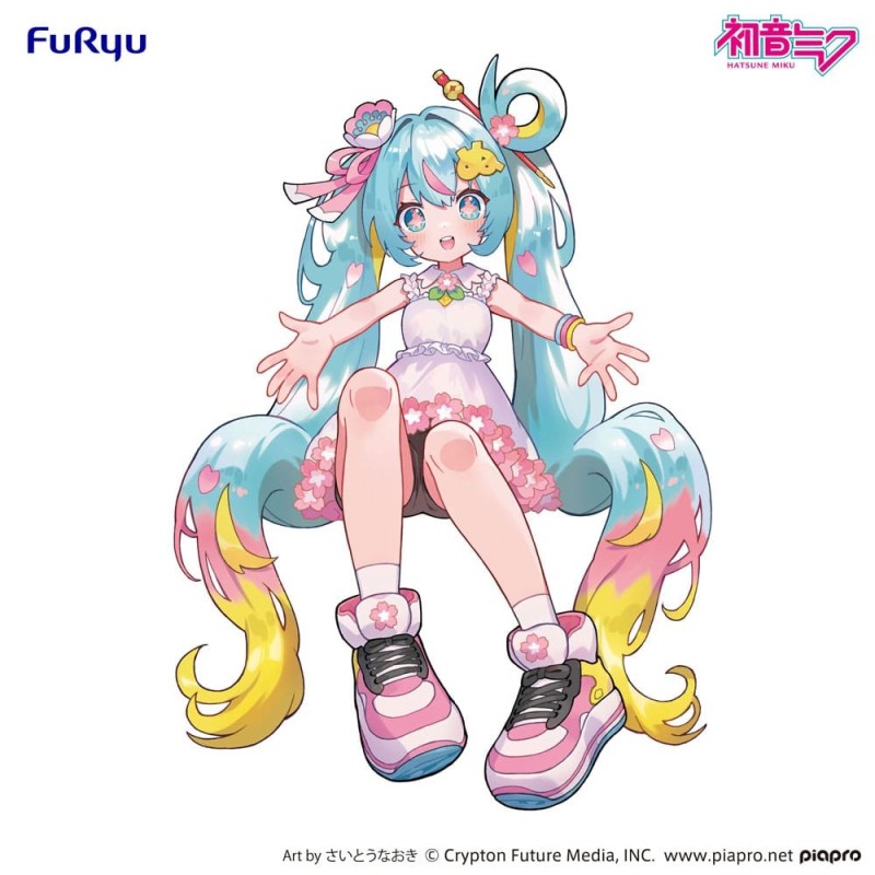 Hatsune Miku - Statuette Noodle Stopper  10th Anniversary 14 cm