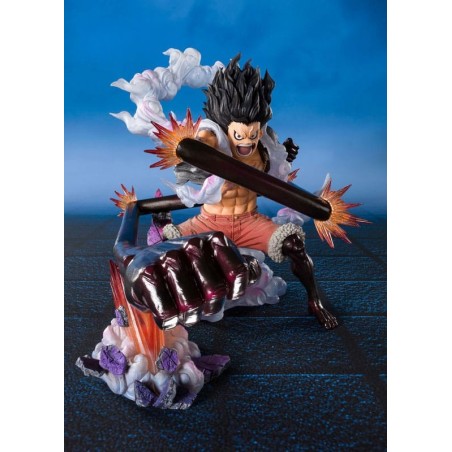 One Piece - Statuette Figuarts ZERO Extra Battle Monkey D. Luffy Gear 4 Snake Man King Cobra 21 cm