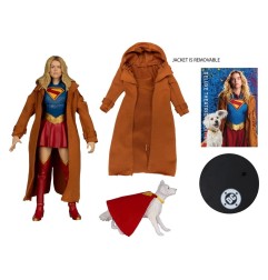 DC Comics - Supergirl (2026) DC Theatrical Deluxe Edition Action Figure Supergirl & Krypto (Gold Label) 17 cm