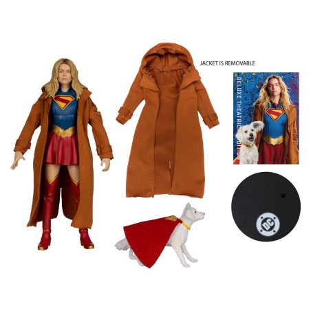 DC Comics - Supergirl (2026) DC Theatrical Deluxe Edition Action Figure Supergirl & Krypto (Gold Label) 17 cm