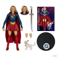 Supergirl (2026) DC Theatrical Deluxe Edition - Figurine Supergirl & Baby Krypto 17 cm