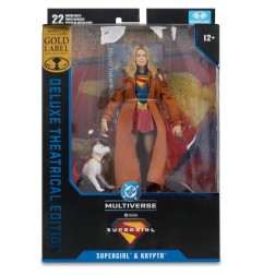 Supergirl (2026) DC Theatrical Deluxe Edition - Figurine Supergirl & Krypto (Gold Label) 17 cm