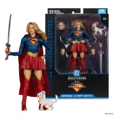 Supergirl (2026) DC Theatrical Deluxe Edition - Figurine Supergirl & Baby Krypto 17 cm