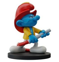 Les Schtroumpfs - Statue Schtroumpf Pompier 12 cm