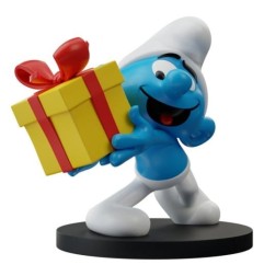 Les Schtroumpfs - Statue Schtroumpf Farceur avec Cadeau 10 cm