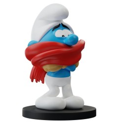 Les Schtroumpfs - Statue Schtroumpf Frileux 12 cm