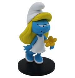 Les Schtroumpfs - Statue Schtroumpfette avec Fleur 12 cm