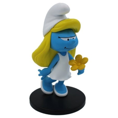 Les Schtroumpfs - Statue Schtroumpfette avec Fleur 12 cm