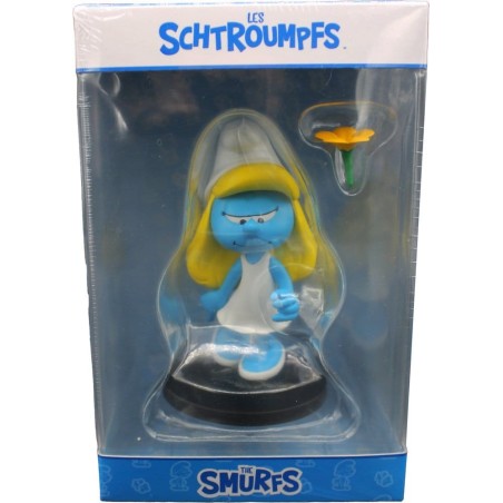 Les Schtroumpfs - Statue Schtroumpfette avec Fleur 12 cm
