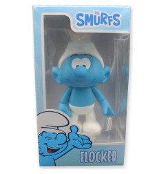 Les Schtroumpfs - Figurine Schtroumpf Blanc et Bleu Flocked 19 cm
