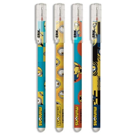 Les Minions - Set de 4 stylos effaçables Minions