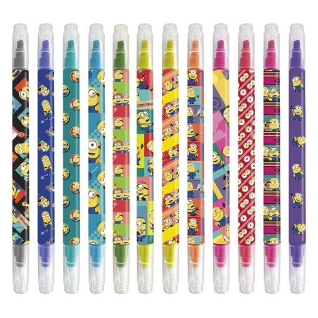 Les Minions - Set de 12 feutres effaçables Minions