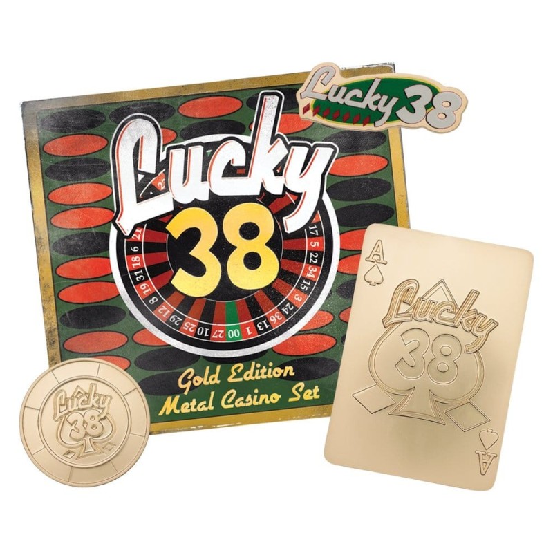 Fallout: New Vegas - Réplique Lucky 38 Imitation Gold Casino Set Limited Edition