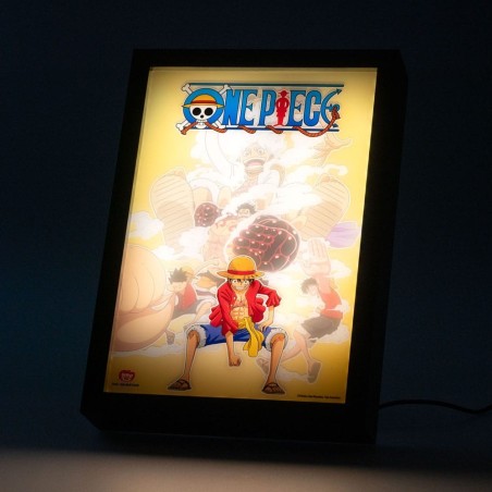 One Piece - Impression LED One Piece encadrée