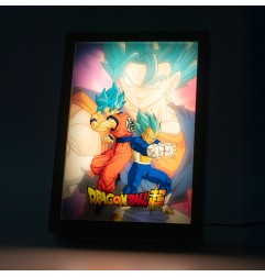 Dragon Ball Super - Impression LED Dragon Ball Super encadrée