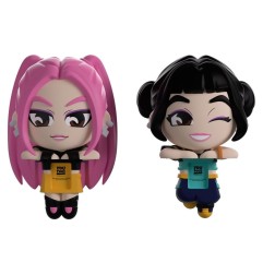 KPop Demon Hunters - Figurines Mira & Zoey Monitor Buddiez 6 cm
