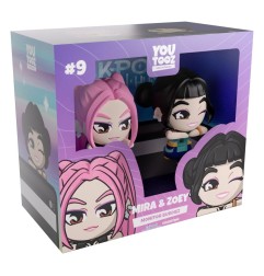KPop Demon Hunters - Figurines Mira & Zoey Monitor Buddiez 6 cm
