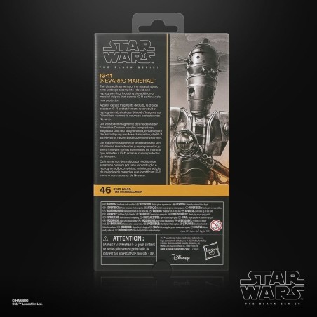 Star Wars: Le Mandalorien Black Series - Figurine IG-11 (Nevarro Marshal) 15 cm