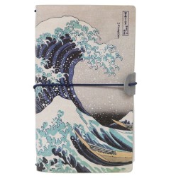 Hokusai - Carnet de voyage La Grande Vague de Kanagawa 20 cm