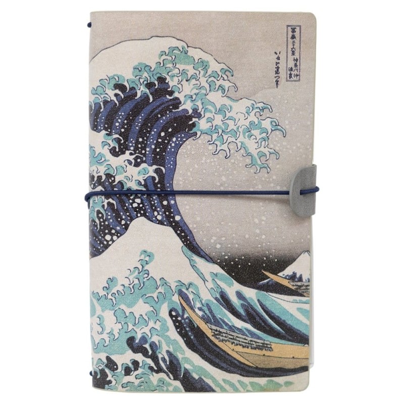 Hokusai - Carnet de voyage La Grande Vague de Kanagawa 20 cm