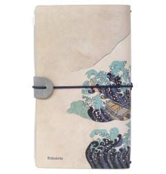 Hokusai - Carnet de voyage La Grande Vague de Kanagawa 20 cm