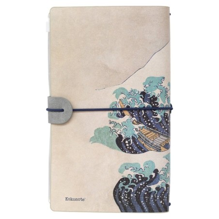 Hokusai - Carnet de voyage La Grande Vague de Kanagawa 20 cm