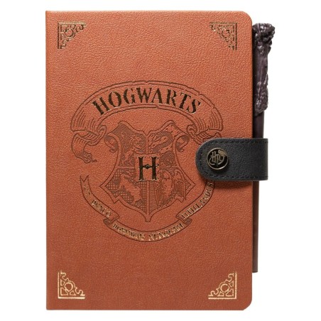 Harry Potter - Carnet premium A5 Harry Potter avec stylo baguette magique