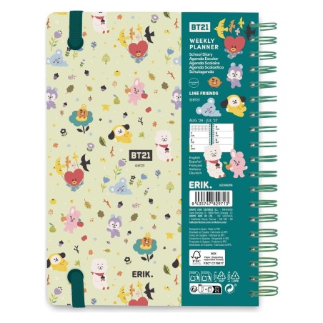 BT21 - Agenda scolaire A5 hebdomadaire BT21 2026/2027