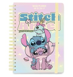 Disney - Agenda scolaire A5 hebdomadaire 2026/2027 Stitch & Angel