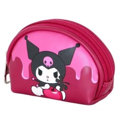 Sanrio - Porte-monnaie Casual Oval Kuromi Cherry
