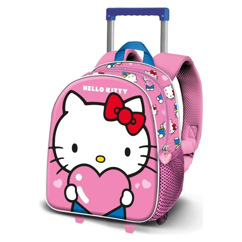 Hello Kitty - Sac à dos à roulettes 3D Small Hello Kitty Heart Hello Kitty - Sac à dos à roulettes 3D Small Hello Kitty Heart
