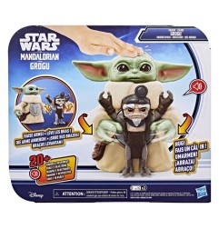 Star Wars: The Mandalorian & Grogu - Figurine électronique Câlins Grogu & Anzellan 17 cm