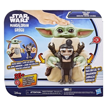 Star Wars: The Mandalorian & Grogu - Figurine électronique Câlins Grogu & Anzellan 17 cm