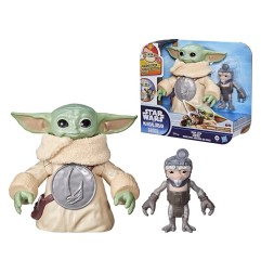 Star Wars: The Mandalorian & Grogu - Figurine électronique Câlins Grogu & Anzellan 17 cm